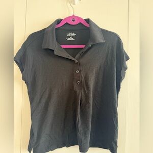 Banana Republic Black Button-Down Shirt